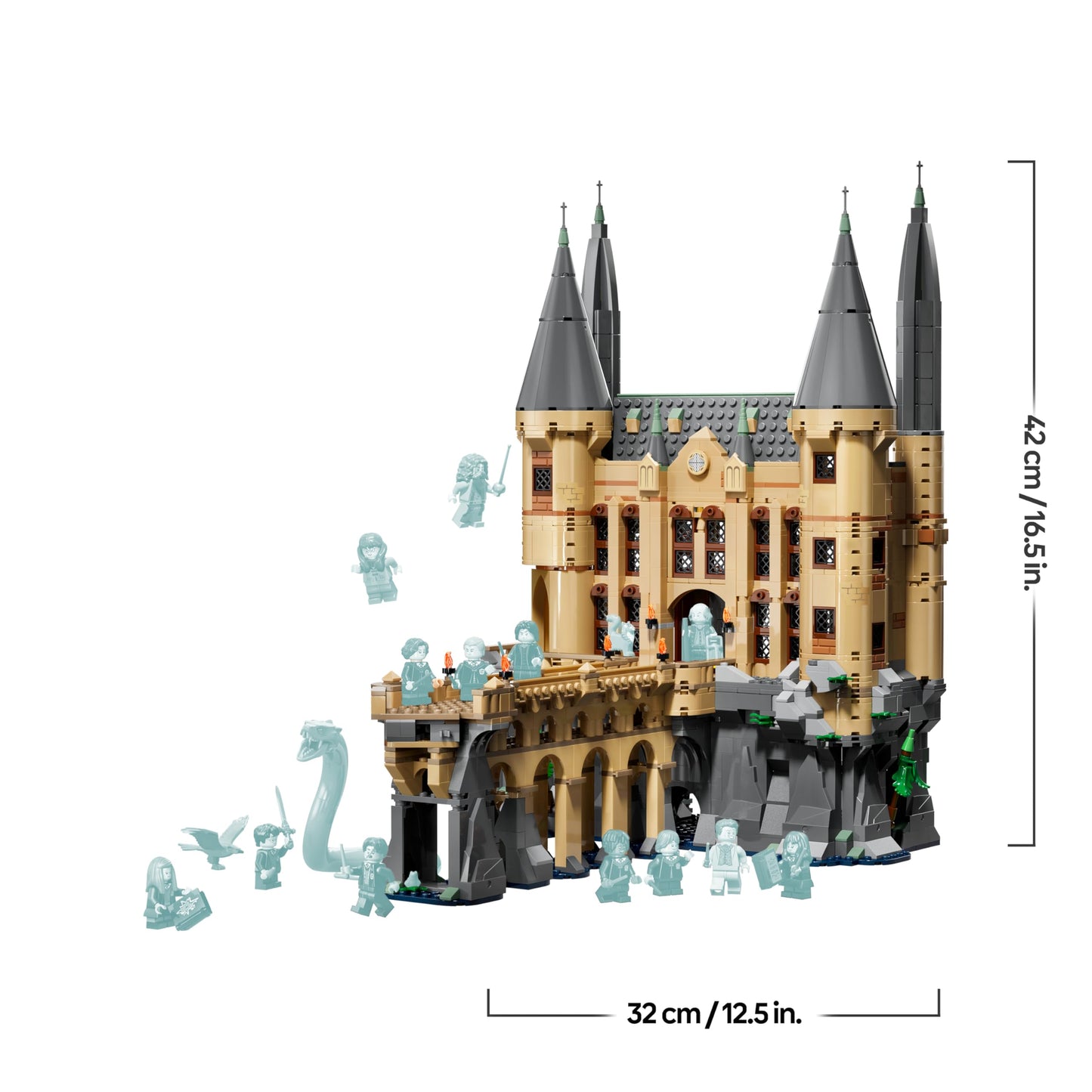 LEGO Harry Potter Hogwarts Castle: East Wing Toy - Miniature Model Kit with 13 Minifigures & Collectable Patronus - DIY Decoration - Gift Idea for Girls, Boys & Fans Ages 10 and Up - 76473