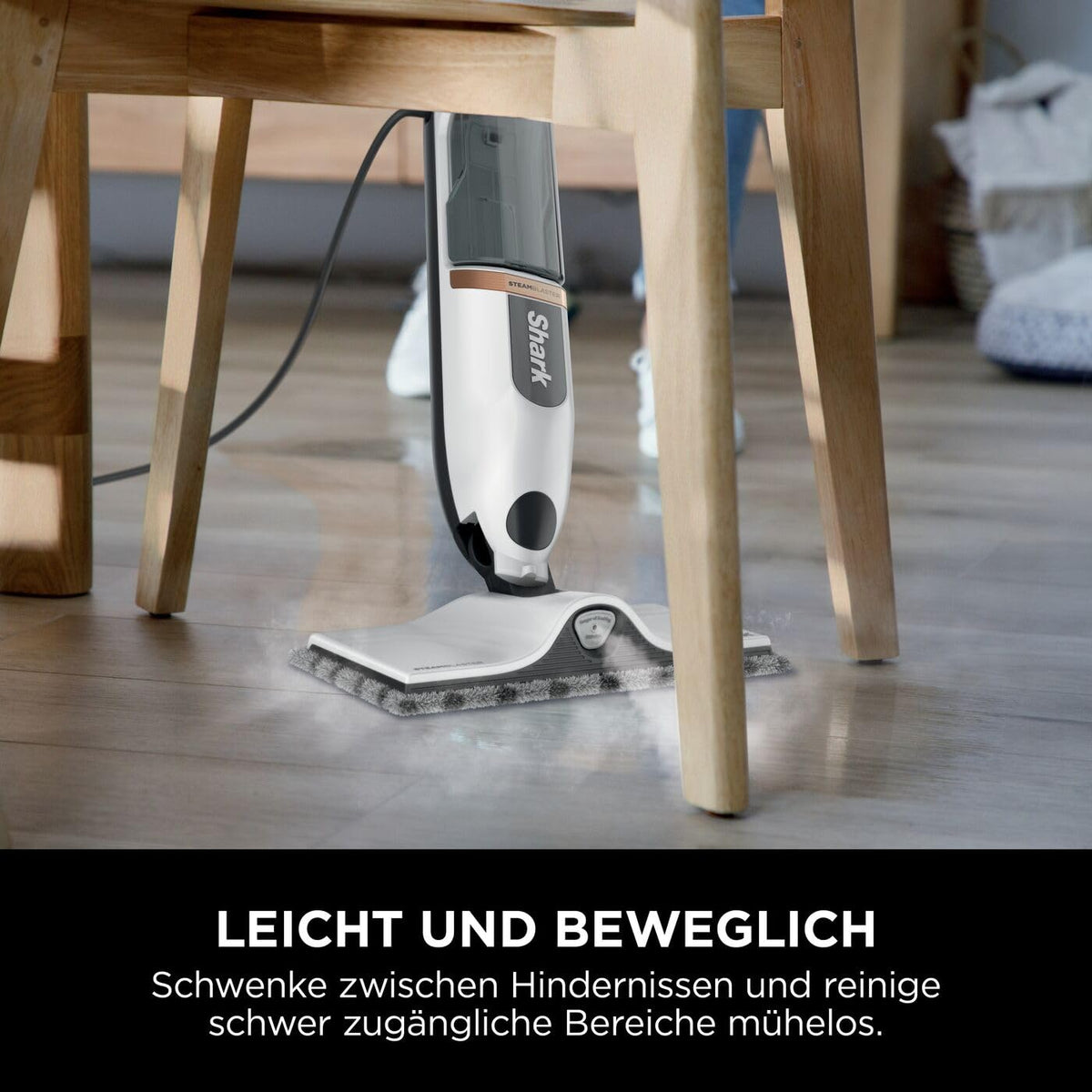 Shark SteamSpot with Steam Blaster Technology for Hard Floors, Copper S2001EU