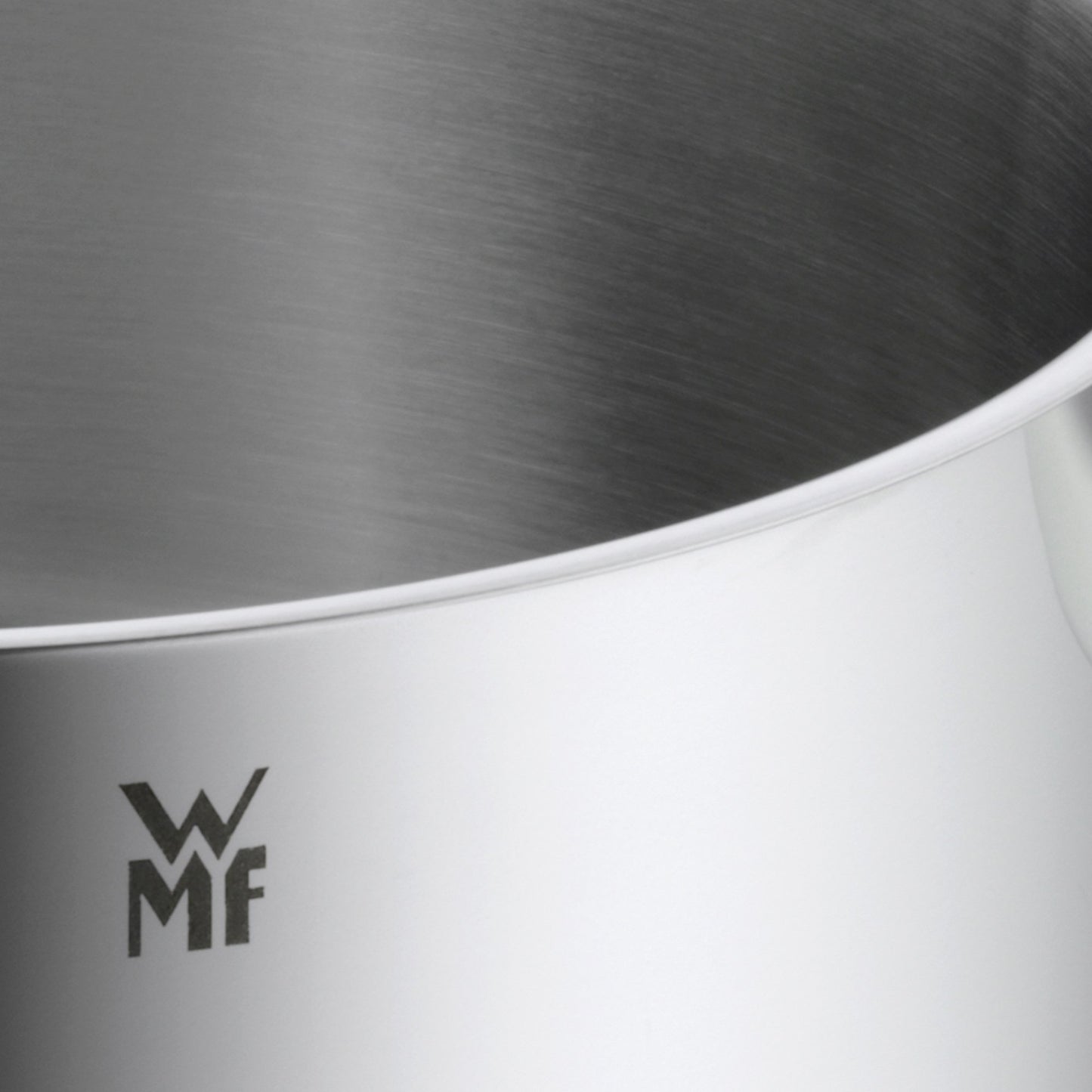WMF mini cooking pot small 14cm, small cooking pot, metal lid, small pot, roasting pot induction 0.9l, polished Cromargan stainless steel, stackable, for small portions, single households - 0714766040