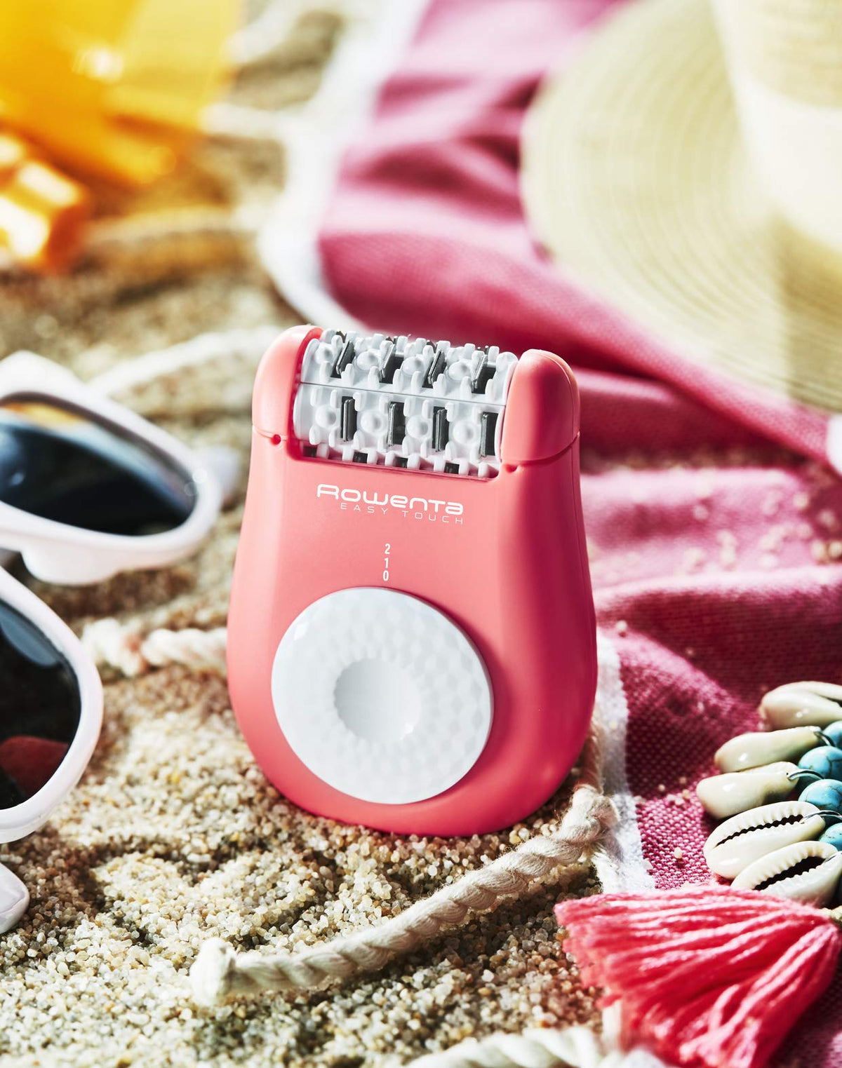 Rowenta Easy Touch EP1110F0 - Epilator electric, roz pastel/alb