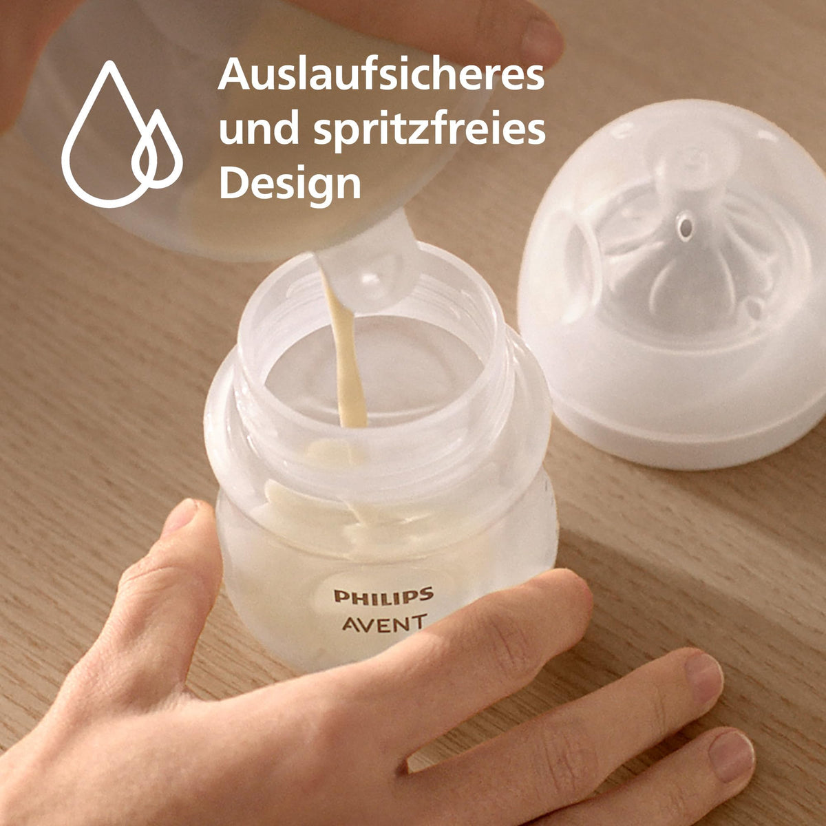 Philips Avent Natural Care Hands-free pompa electrică dublă de lapte – reflectă ritmul de supt al bebelușului, SkinSense perne pentru sâni pentru confort maxim, calitate de spital, SCF495/11