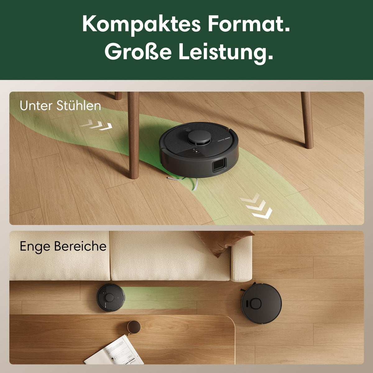 iRobot Roomba Mini Vacuum Robot with Mopping Function, AutoEmpty Base, LiDAR - F155040