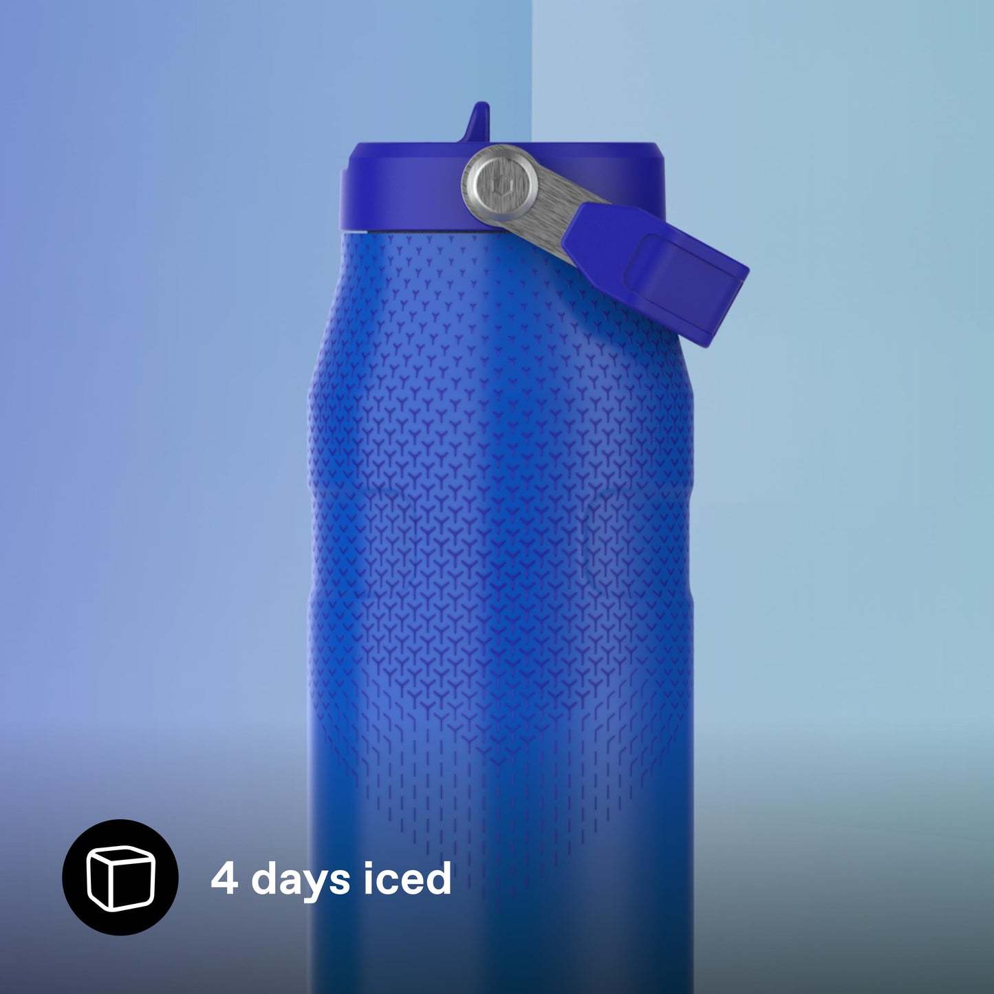 Stanley 1913 Flip Straw Drinking Bottle with Straw 1.06L - Thermal Mug Cools for 17 Hours - Ice Cold for 4 Days - BPA Free - Leakproof - For Cup Holders - Dishwasher Safe - Pacific Hypergrip - 100000130325