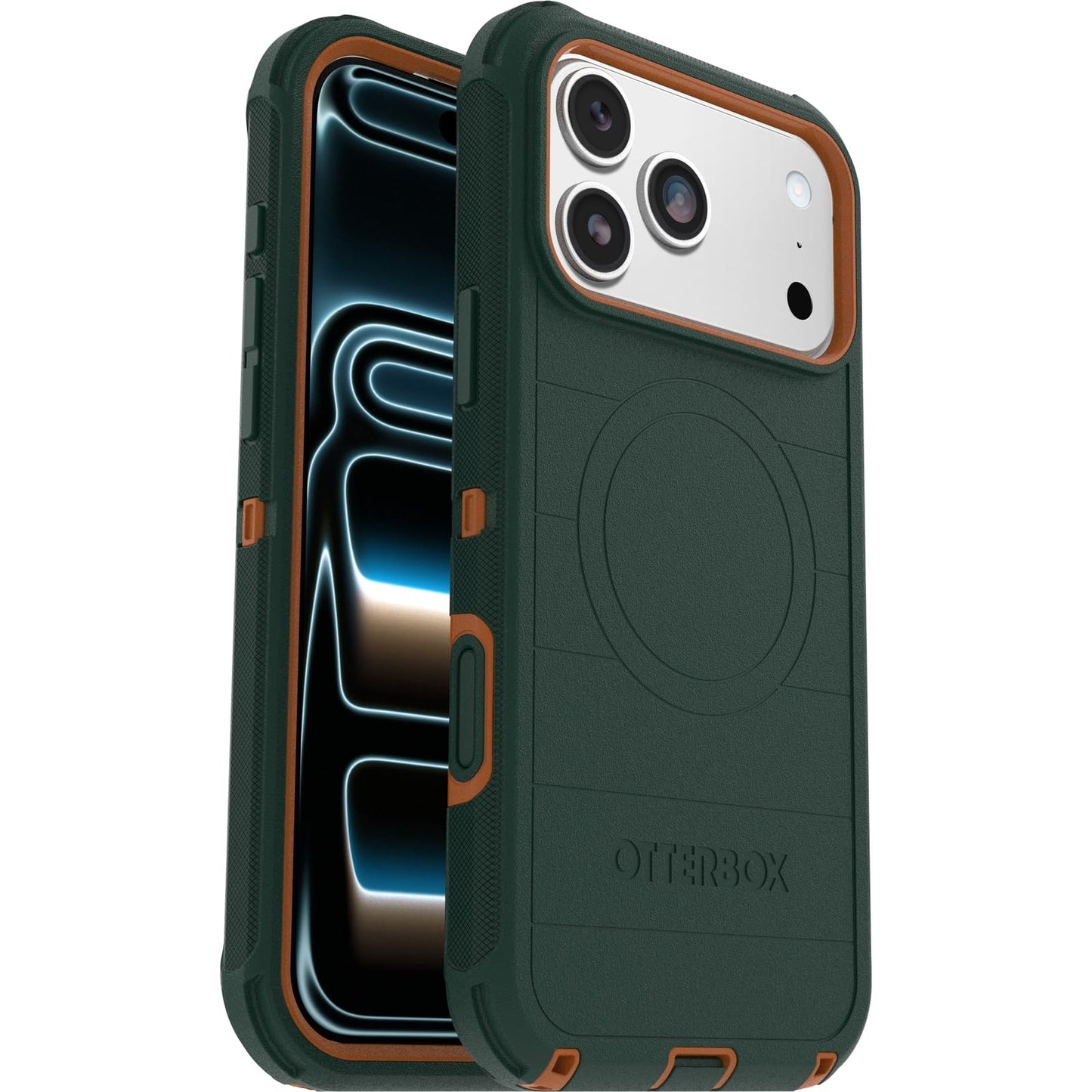OtterBox Defender Series Pro MagSafe Case for iPhone 17 Pro Max, Shockproof, Drop Proof, Extremely Durable Protective Case, 7X Military Grade Tested, Green - 77-98400
