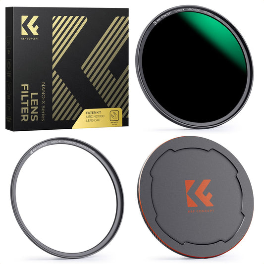 Filtru K&F CONCEPT ND 67 mm Filtru gri ND1000 (10 opriri) magnetic cu capac pentru obiectiv 67 mm (Nano-Xcel) - SKU.1759