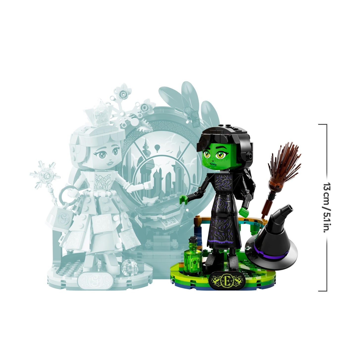 LEGO Wicked - Elphaba & Glinda figures - toy with lots of accessories including a broom, a crown, a handbag and a window scene - gift for girls and boys aged 10 and over - 75682