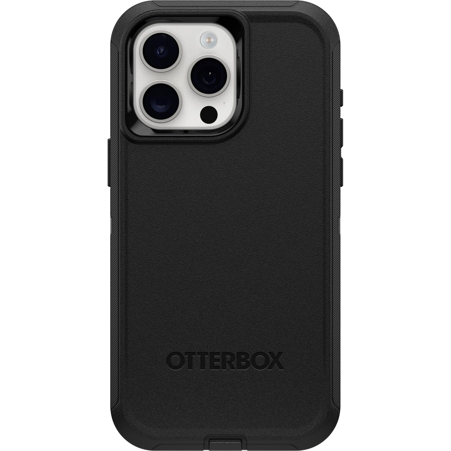OtterBox Defender Case for iPhone 15 Pro Max, Shockproof Drop Proof Ultra Heavy Duty Protective Case 5X Military Grade Tested Black - 77-92549