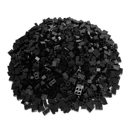 Lego® Classic Basic 3004 1x2 bricks black - 100 pieces of building blocks - ideal for creative building projects and Lego® projects
