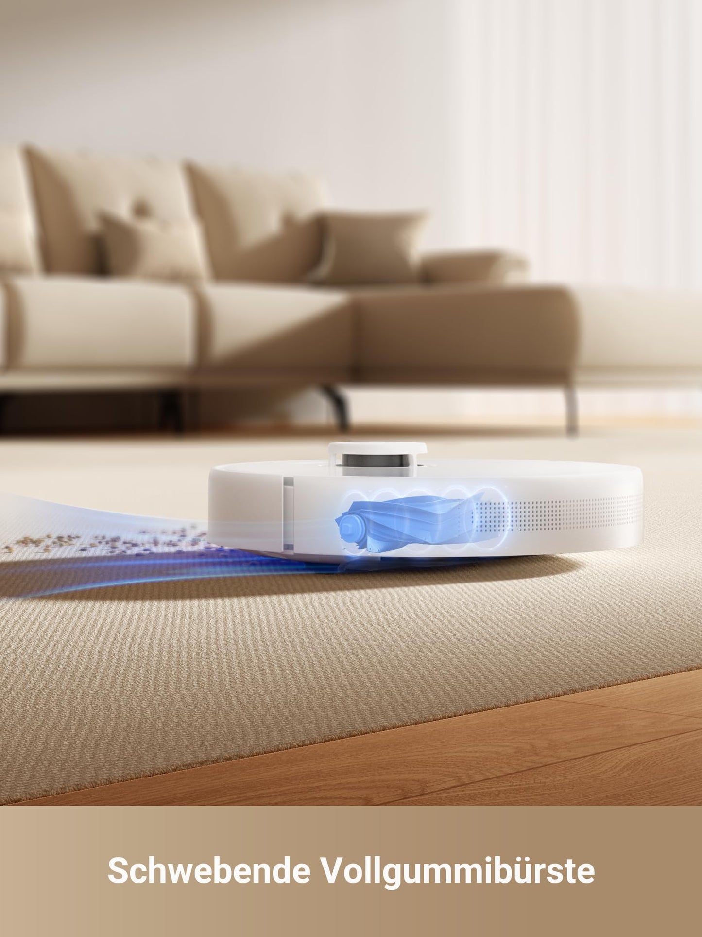 dreame D10 Plus Gen 2 vacuum robot with wiping function, automatic dust emptying, stores dust for up to 90 days, LiDAR navigation, 6000 Pa suction power for carpets and animal hair, 285-minute battery - RLD32GD
