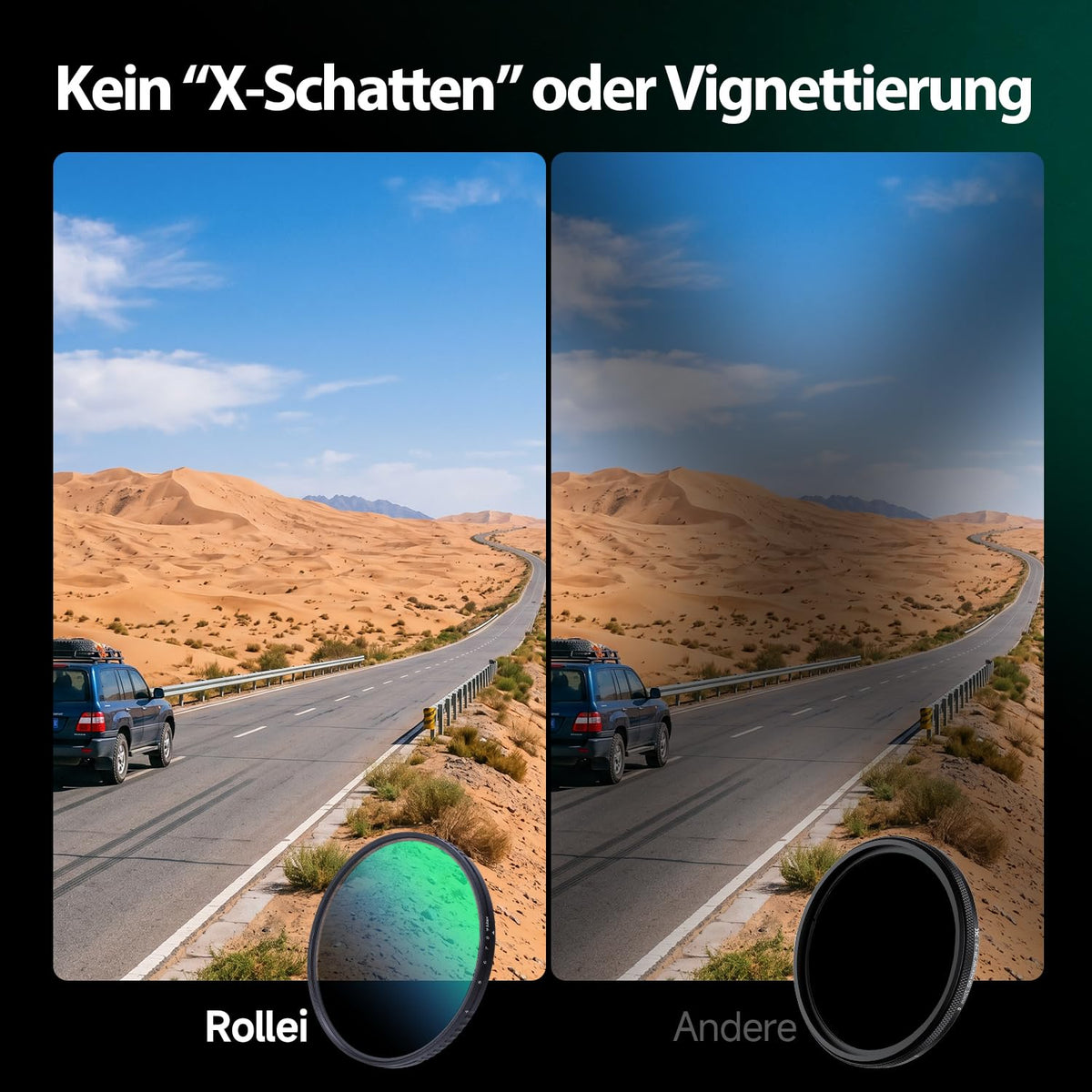 Rollei 72mm F:X Pro Variable ND8-ND512 round filter made of glass - 26457
