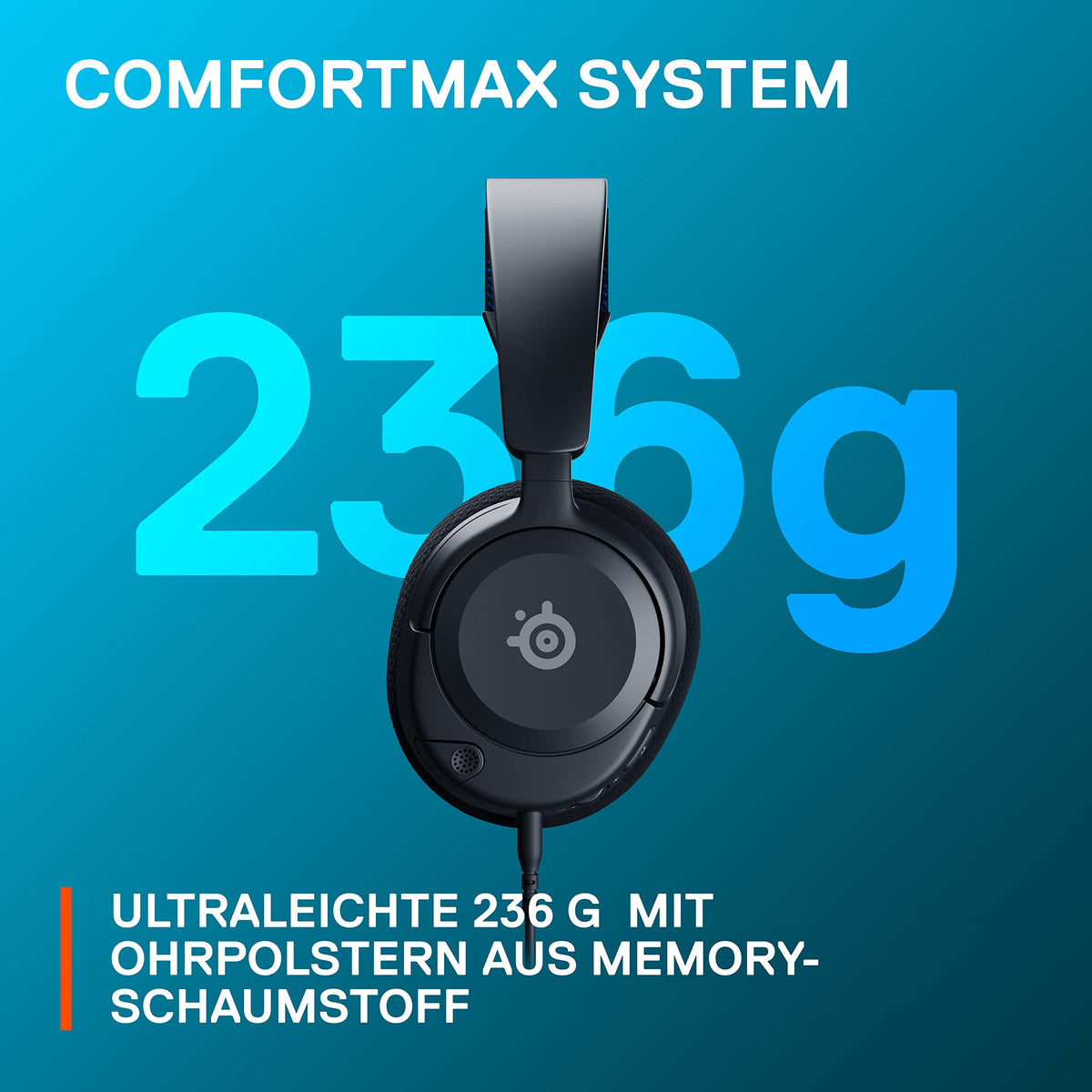 SteelSeries Arctis Nova 1P - Headset de gaming multi-sistem - Driver Hi-Fi - Sunet surround 360° - Pernuțe pentru urechi din spumă cu memorie - Microfon cu anulare a zgomotului - PS5, PS4, PC, Xbox - Negru - 61611