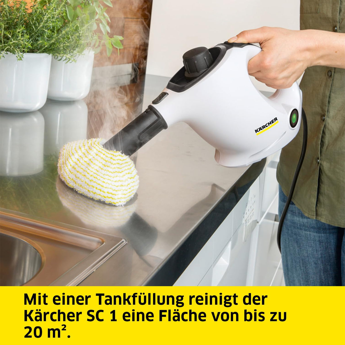 Kärcher Steam Cleaner SC 1, Steam Pressure: 3 bar, Heating Time: 3 min - 1.516-400.0