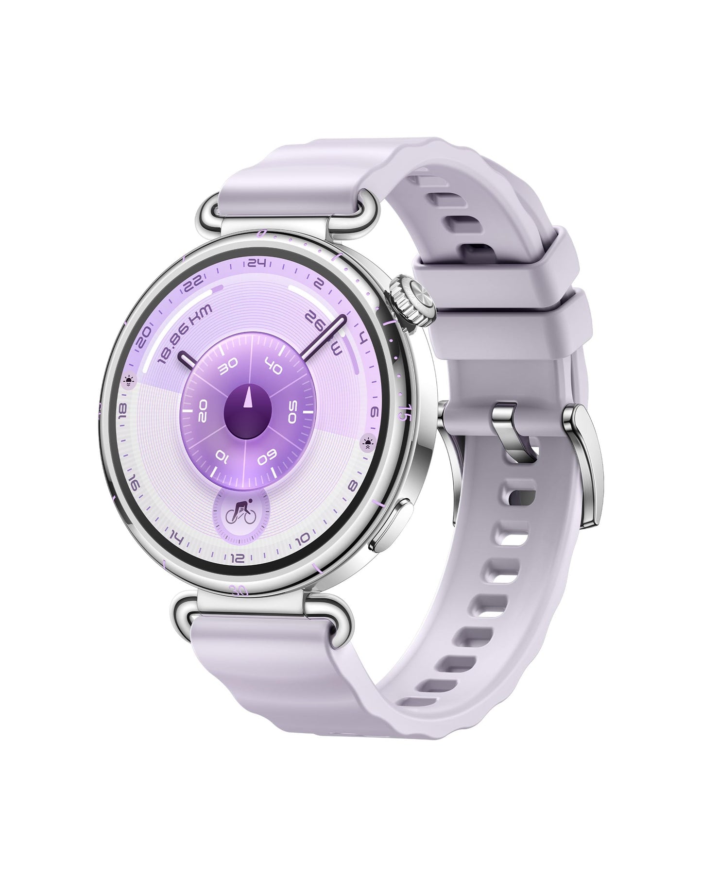 HUAWEI Watch GT 6 Smartwatch, GPS, AMOLED touchscreen, up to 14 days battery, 100+ sports modes, compatible with Android™ & iOS, health monitoring, emotional well-being, purple, 41mm - Konsu-B19FC