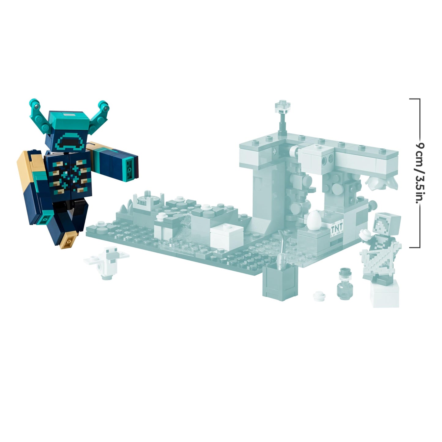 LEGO Minecraft Encounter with the Guardian - Toy with mute ranger minifigure and movable mob figure - With TNT function for rock fall - Gift for boys aged 7 and up and gaming fans - 21274