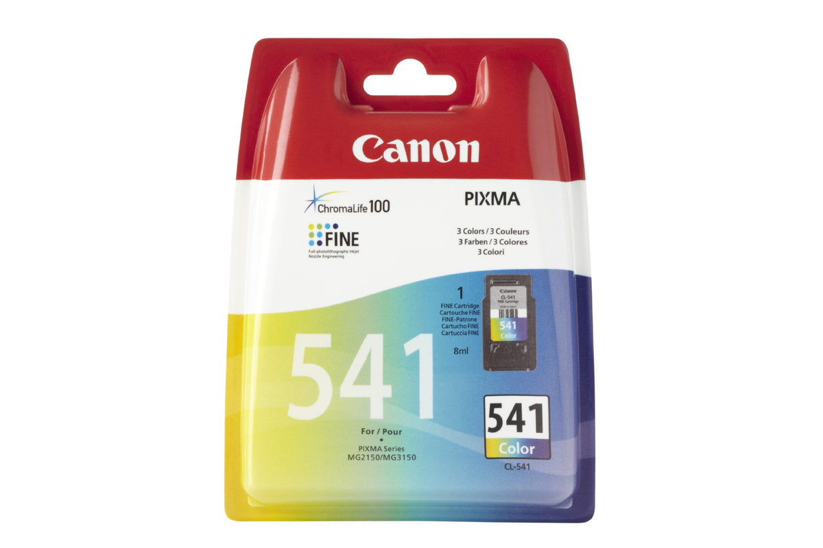 Canon Original Ink CL-541, Standard Size, Color, Plastic Packaging (Old Version)