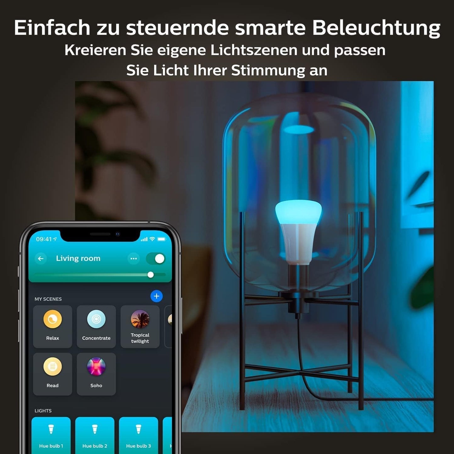 Philips Hue White and Color Ambiance E27 Pack of 4 929002489604