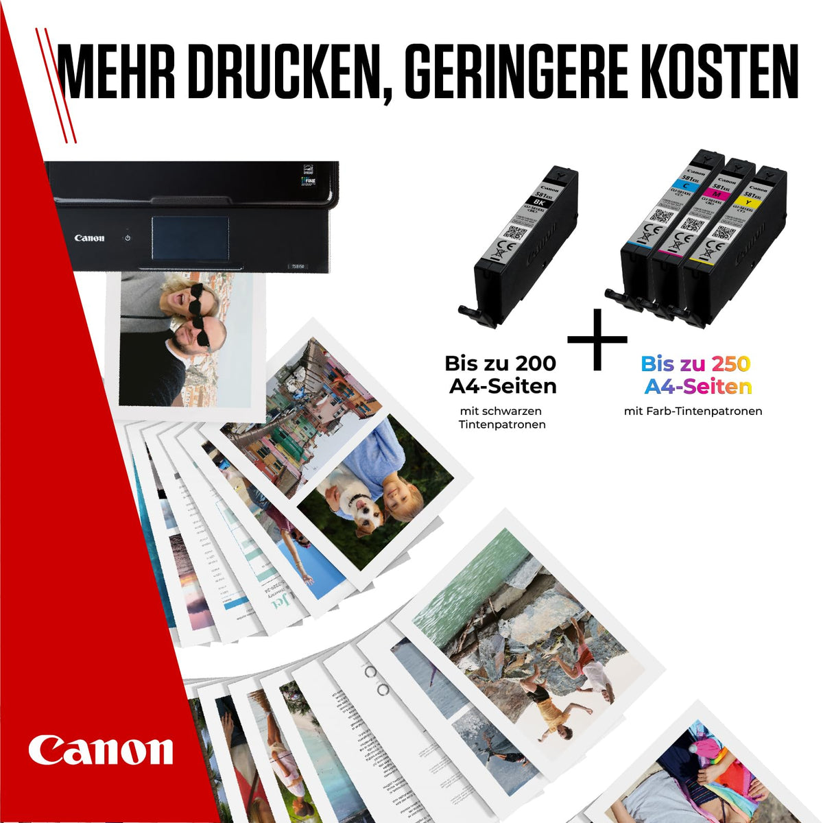 Canon CLI-581XXL Original Ink Cartridges Multipack - 1998C007