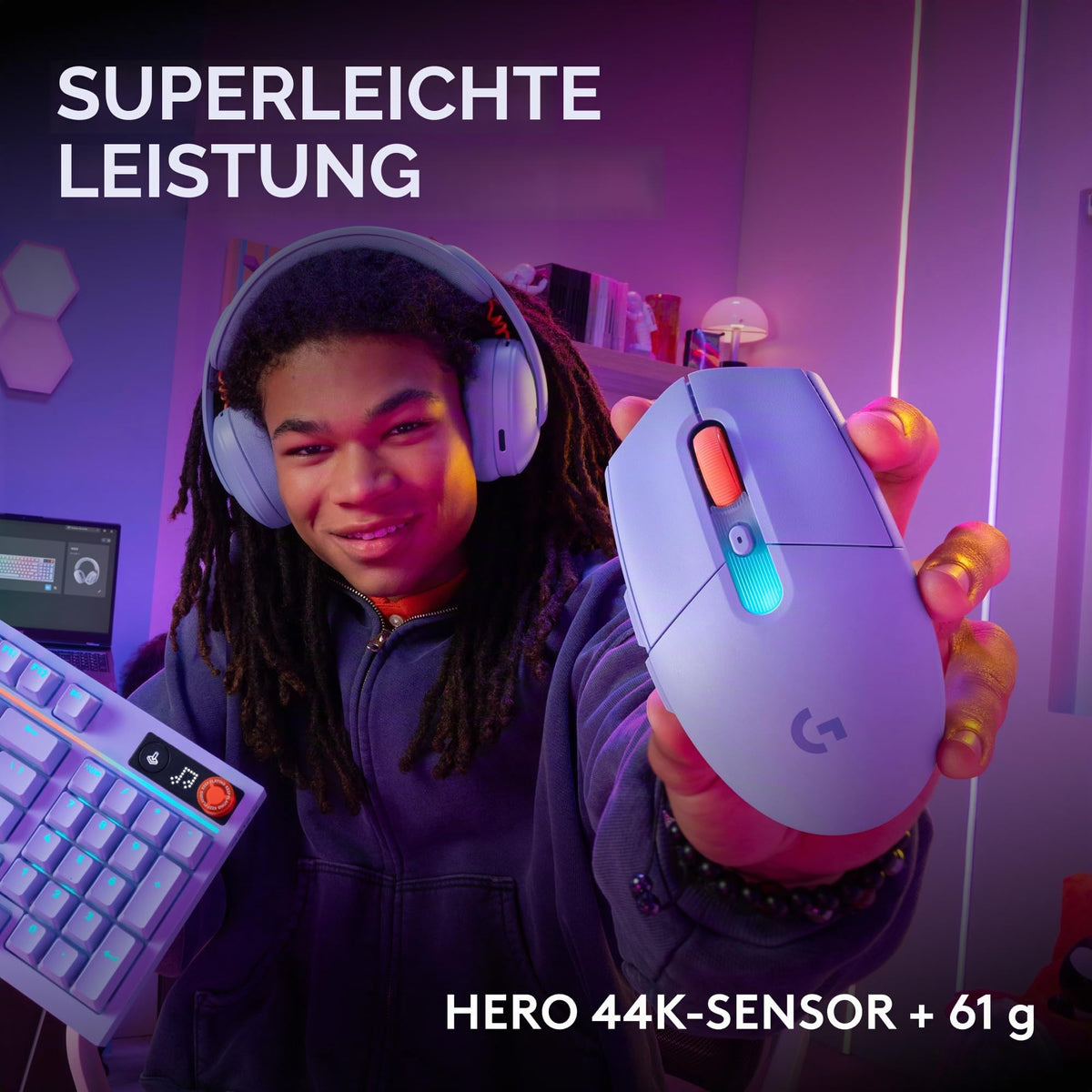 Logitech G G305 X SUPERLIGHT mouse de gaming fără fir - 910-007755