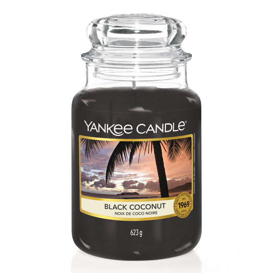 Yankee Candle scented candle in a glass (large) | Black Coconut | Candle with a long burning time of up to 150 hours Perfect gifts for women - 1254003EZ