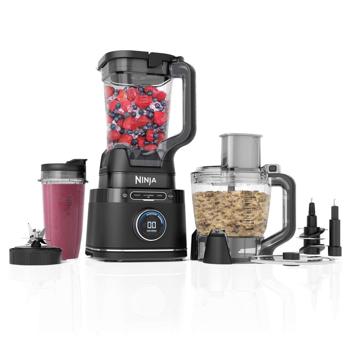 Ninja blender procesor 3 în 1 cu detectare de putere, negru, TB401EU