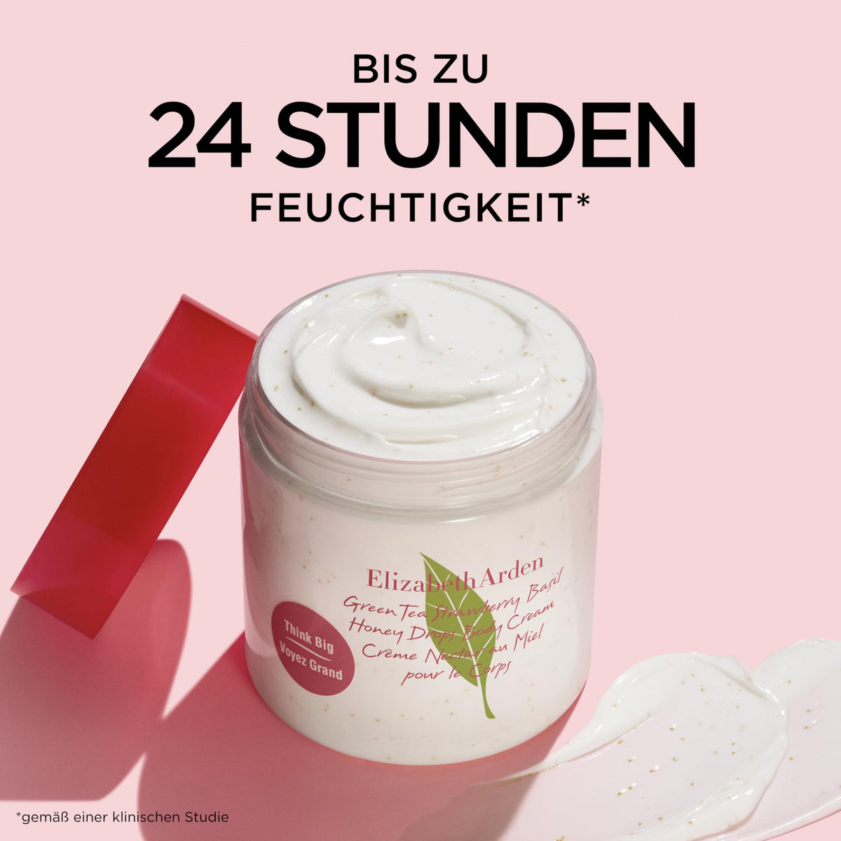 Elizabeth Arden – Green Tea Strawberry Basil Honey Drops Cremă de corp, cremă hidratantă pentru corp cu Green Tea, căpșuni, busuioc, miere și unt de cacao, îngrijire catifelată pentru toate tipurile de piele. - A0139650