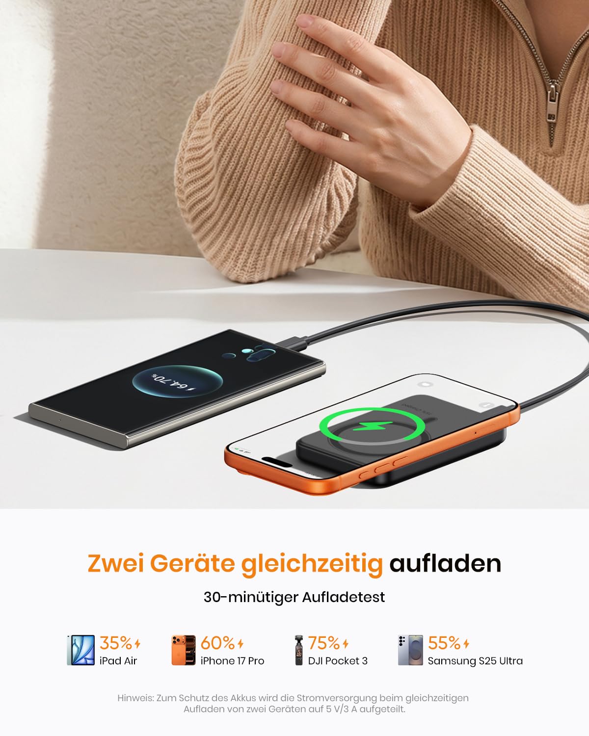 Power Bank 10000mAh Magnetic External Power Bank Wireless Magnetic with USB-C 20W, Fast Charger Portable Charger Compatible with iPhone 17 Pro Max/17 Pro/16/15 Pro Max/Pro/14/13/12 - C19PW