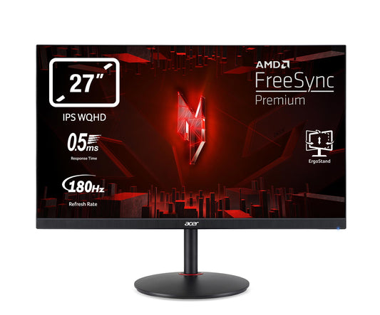Acer Nitro XV271UM3 Gaming Monitor 27 inch (68.6 cm) WQHD, 180Hz - UM.HX1EE.302