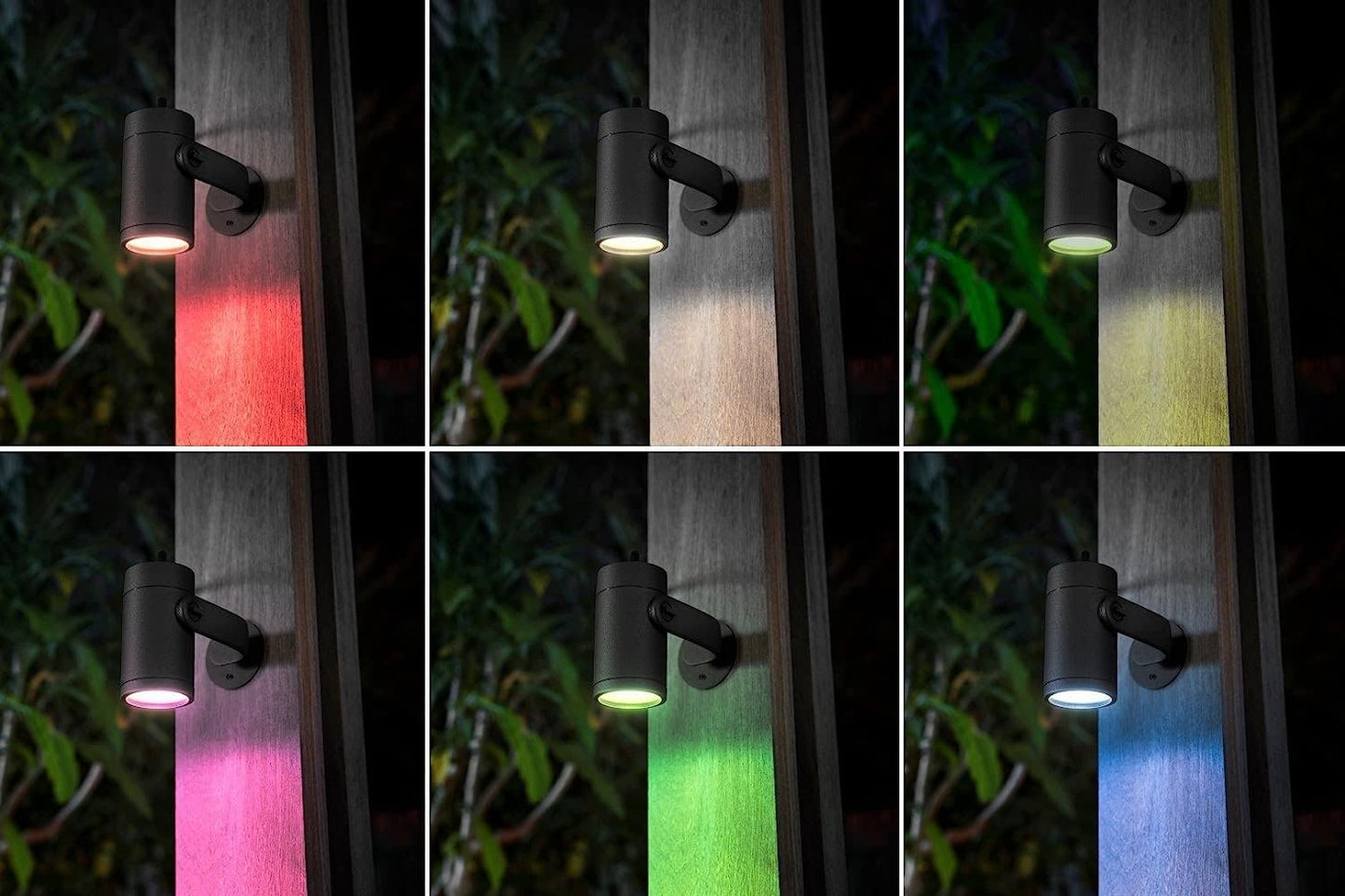 Philips Hue White & Color Ambiance Lily garden spotlight basic set of 3 (1,770 lm), dimmable outdoor lights with 16 million colors, smart light control via voice or app, black - 1741430P7