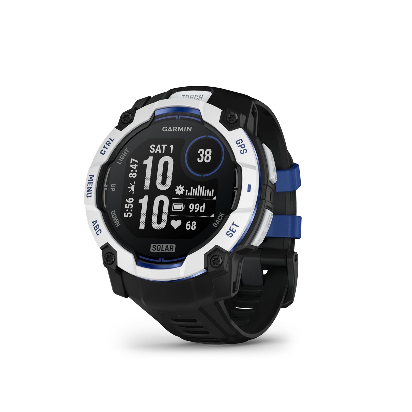 Garmin Instinct 3 50mm SOLAR - GPS multisport smartwatch, 1.1" display, up to 40 days battery life, 80+ sports apps, navigation function, smart features, LED flashlight, waterproof - 010-02935-03