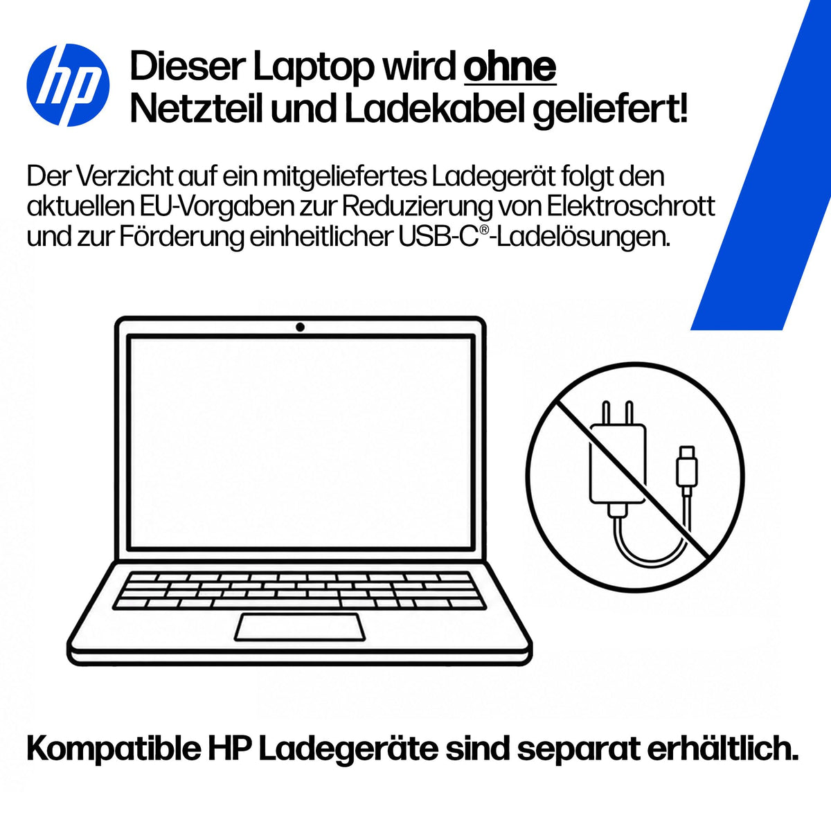 HP Laptop, 15.6" FHD, AMD Ryzen 5, 16GB RAM, 512GB SSD - D7SR8EA#ABD