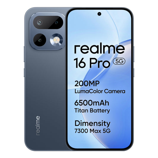 realme 16 Pro 5G 512GB 8GB Pebble Grey INT+NFC RMX5120 EU - 6941764485037