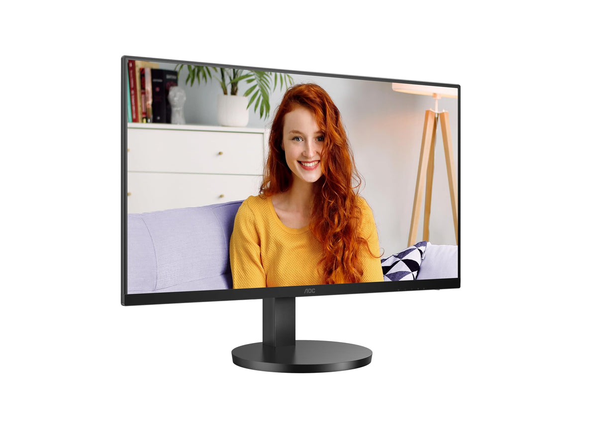 AOC U27B3AF 27-inch UHD Monitor, 60Hz, IPS Panel, 4ms GtG, HDR10, height adjustment, speakers, (3840x2160 HDMI 2X 2.0 DP 1x 1.4) Black