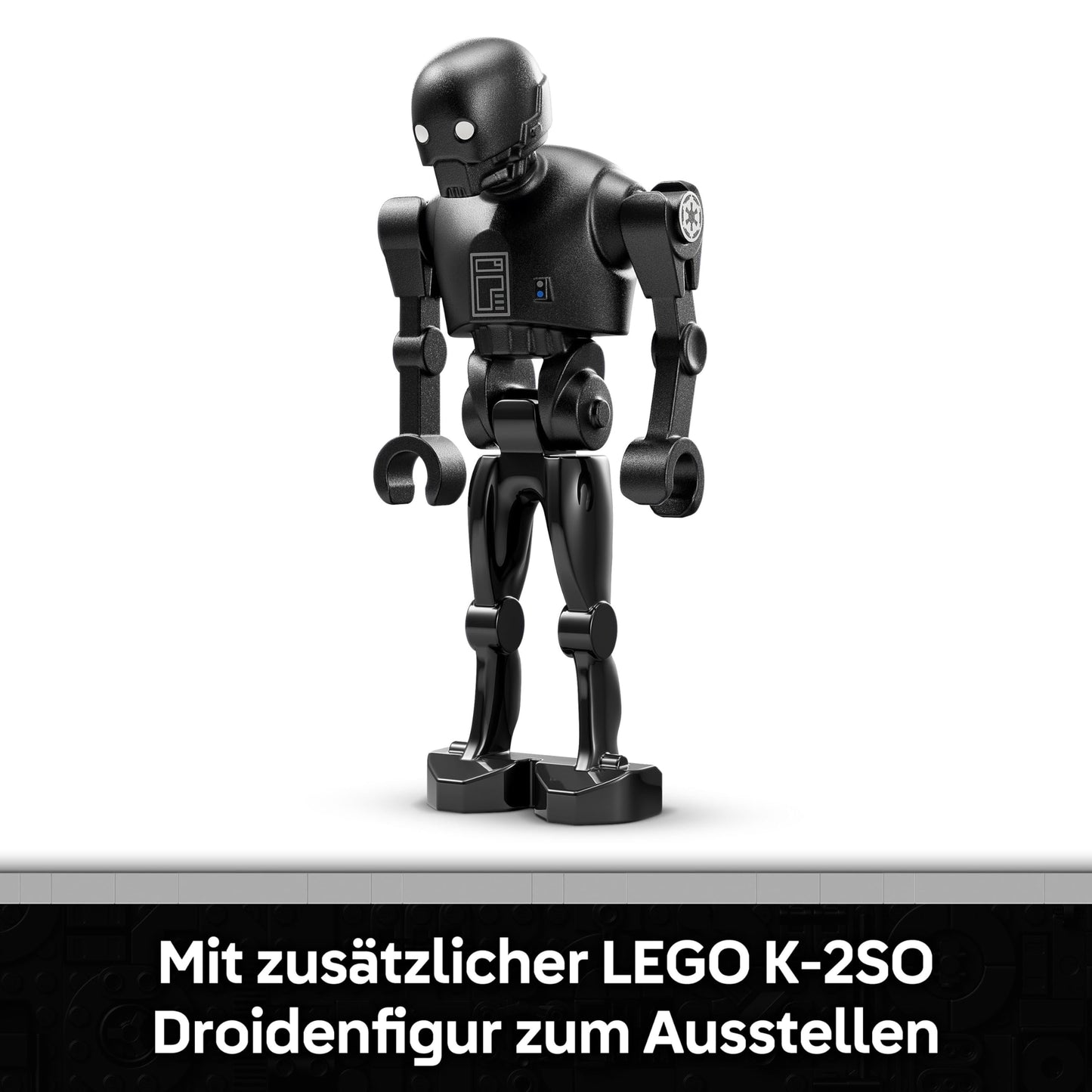 LEGO Star Wars 75434 Security Droid K-2SO Toy - Figure for building and displaying, collector's model with information board - gift for boys, girls aged 10 and over and adult Andor fans