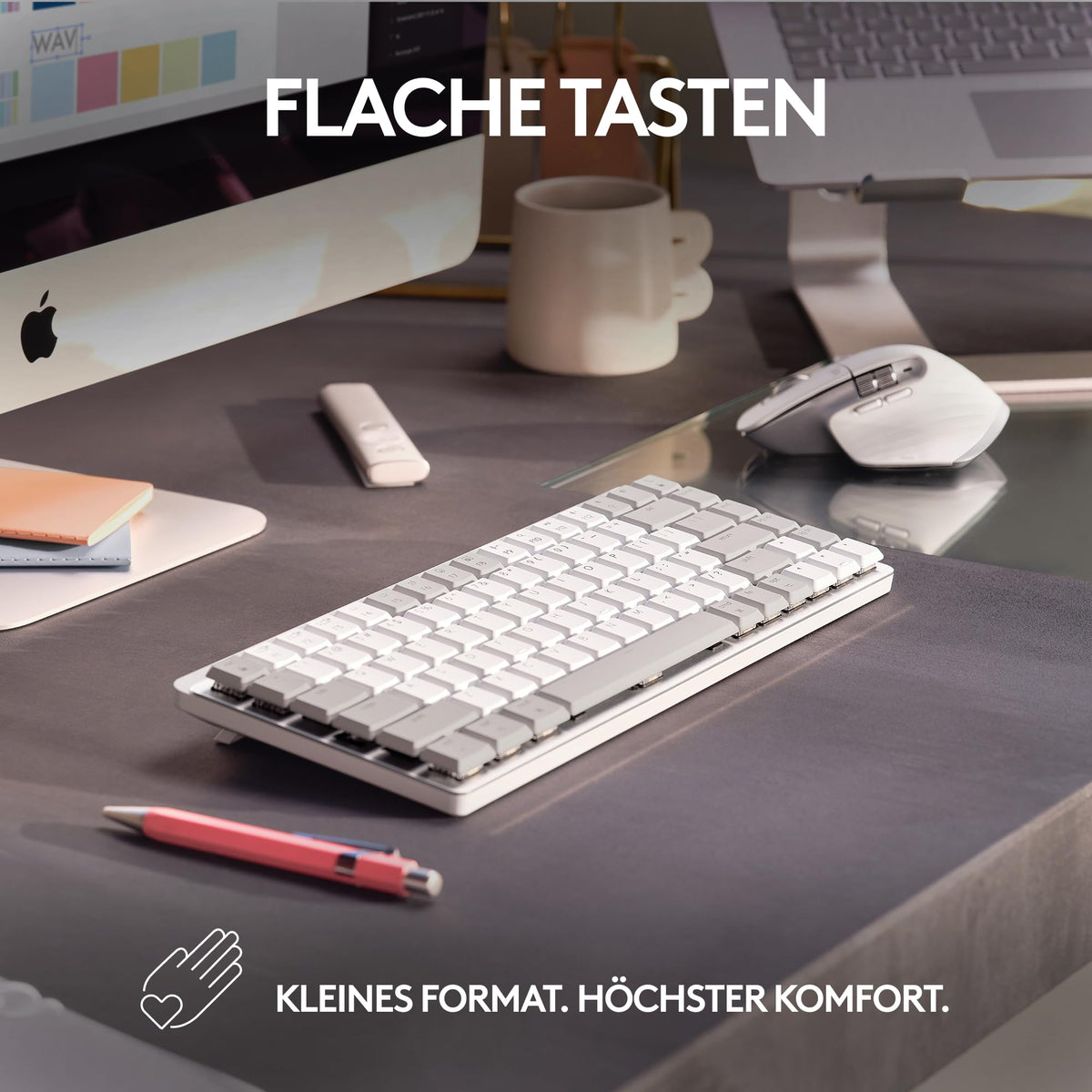 Logitech MX Mechanical Mini pentru Mac, Tastatură wireless cu iluminare - 920-010794