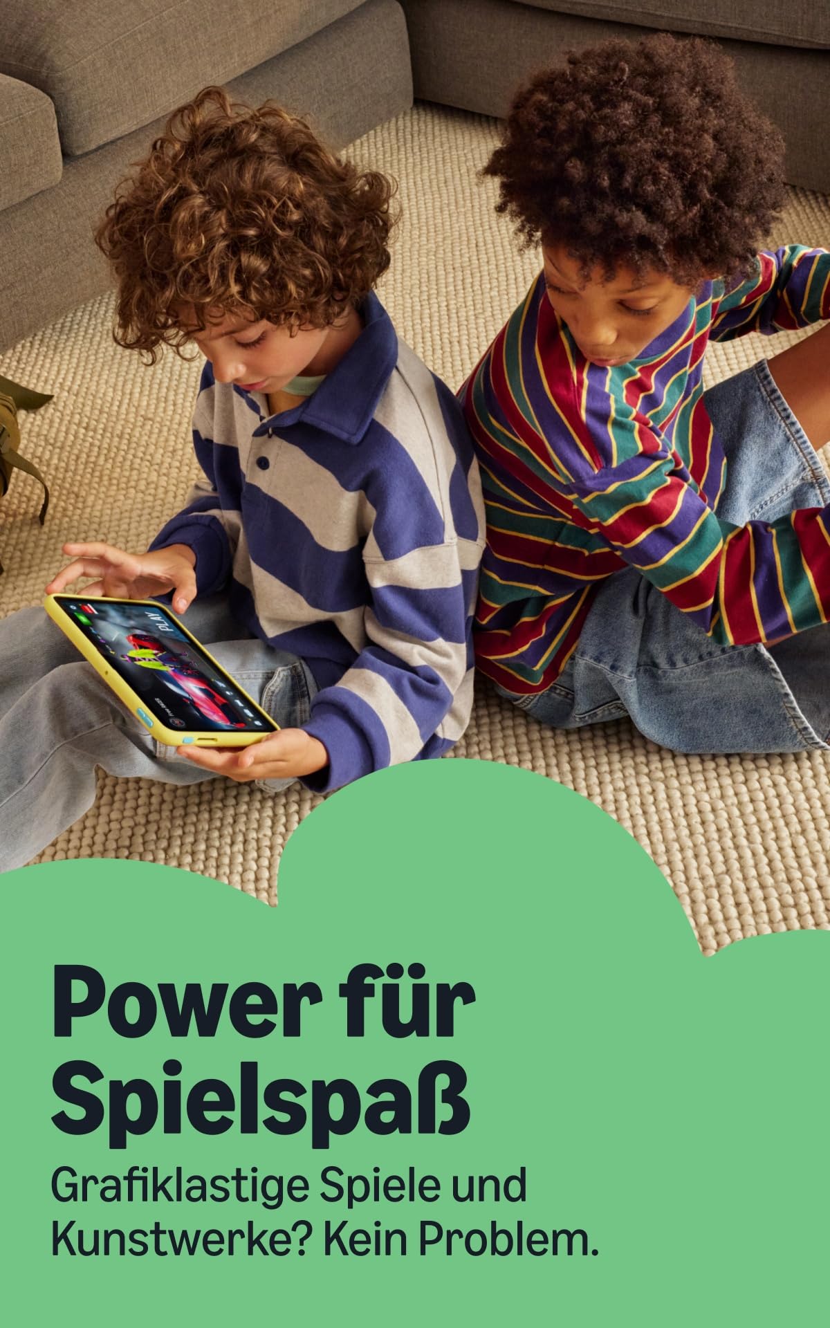 Amazon Kids Tablet 11 (latest generation), for ages 6 and up, 11-inch display with 2.5K resolution, all-day battery life, 1 year of Kids+ with videos, apps, games & books, including a slim case (Star Swirl). - TR24E7
