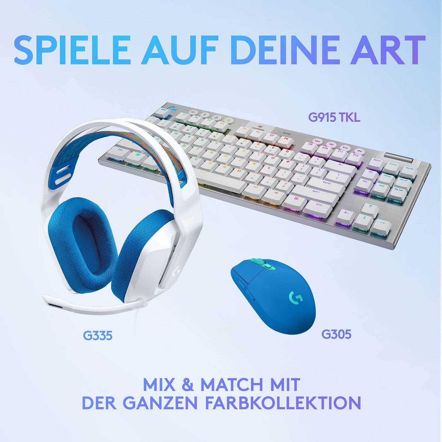Logitech G G335, Wired Gaming Headset, Microphone with Flip Mute Switch, 3.5mm Audio Jack, Memory Foam Ear Pads, Lightweight, Compatible PC,PlayStation,Xbox,Nintendo Switch - White - 981-001018