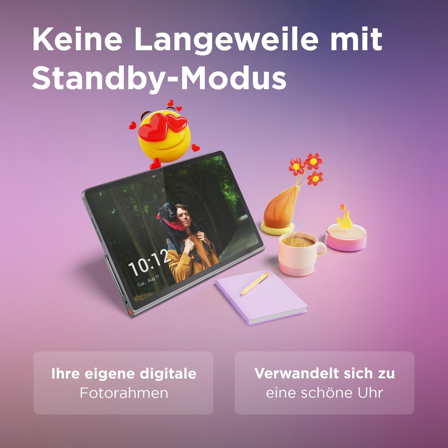 Lenovo Tab Plus Tablet | 11.5'' 2K Touch Display | JBL sound system with 8 speakers | Mediatek Helio G99 | 8GB RAM | 128GB storage | Android 14 | gray - ZADX0075DE