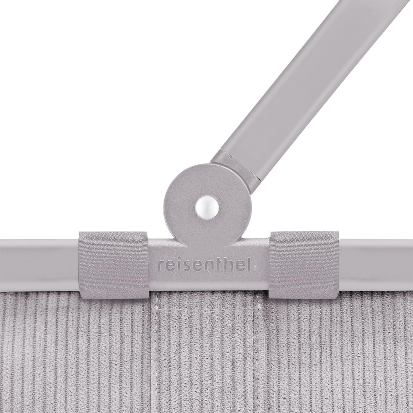Reisenthel carrybag XS cord gray – Stable shopping basket with practical inner pocket – Elegant and water-repellent design - BN7084