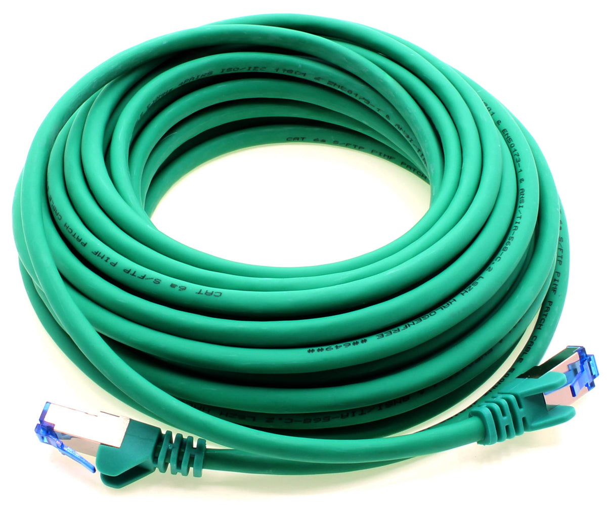 1aTTack.de Patch Cable – 10X 3 Meter Ethernet, Network, LAN Cable CAT6a (for Gigabit Networks, Routers, Switches, Modems with RJ45 Input – green) - 4251073691473