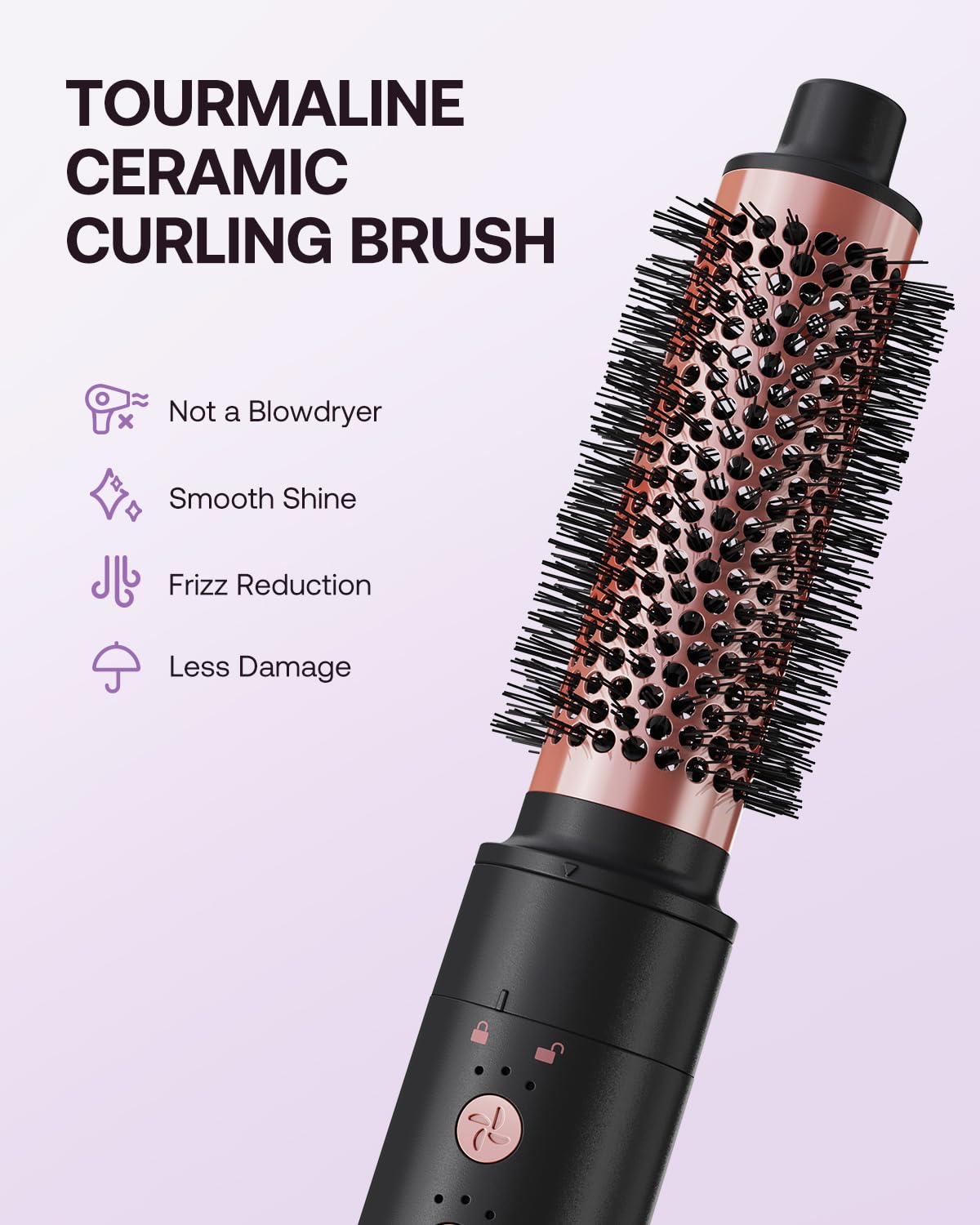 Hair styler 5 in 1 BESTOPE PRO - 110,000 RPM high-speed ion travel hair dryer, multi-hair styler set, for volumizing professional hair stylers, automatic air curling iron - MS-D13A