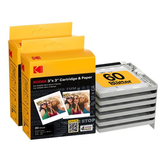 KODAK ICRG360 – Farbpatrone und Fotopapier für 60 Fotos (7,6 x - ICRG-360_EU