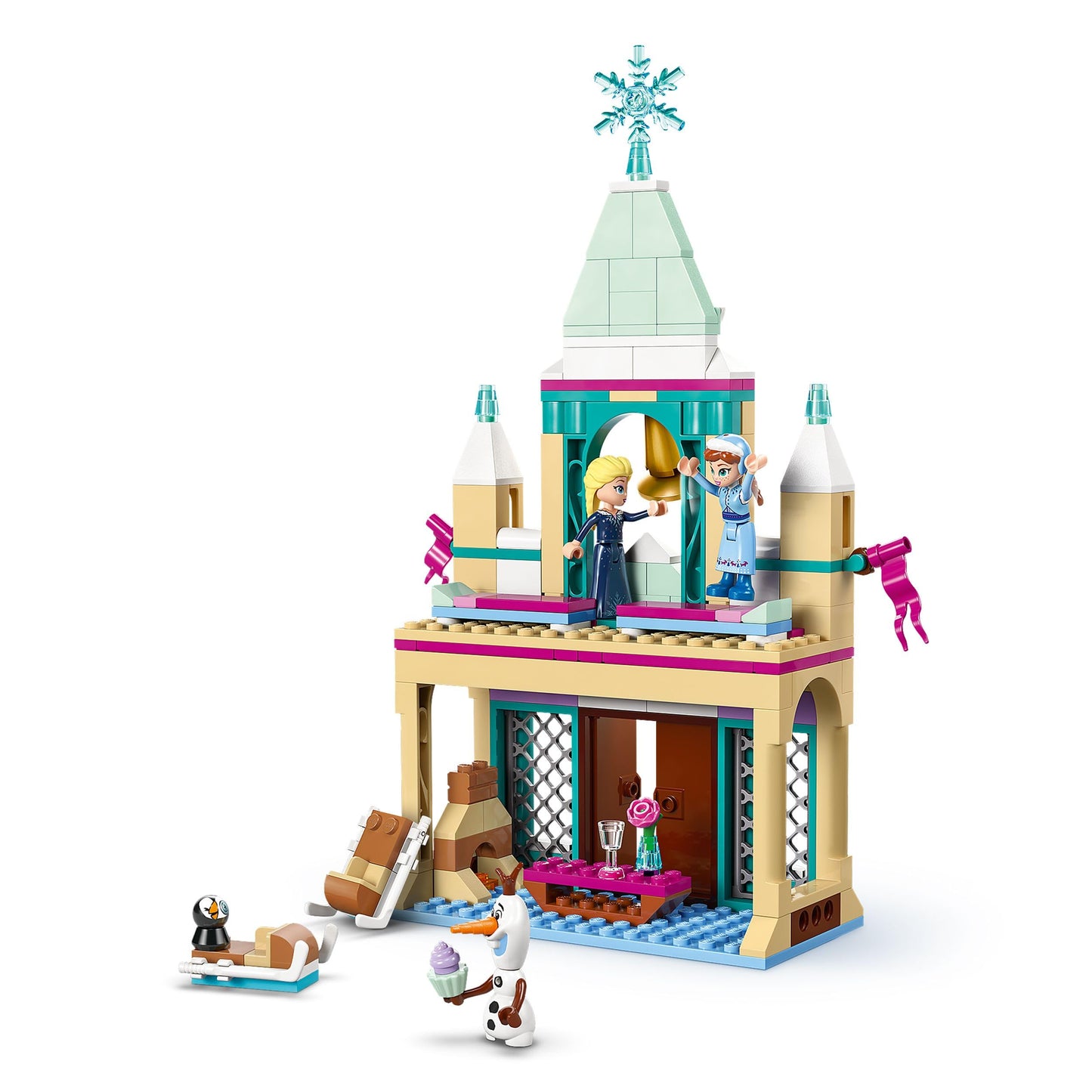 LEGO ǀ Disney Frozen The Arendelle Castle - Toy with Anna & ELSA minifigures as well as Olaf & Penguin figures - Princess castle toy - Creative gift for girls aged 5 and over - 43265