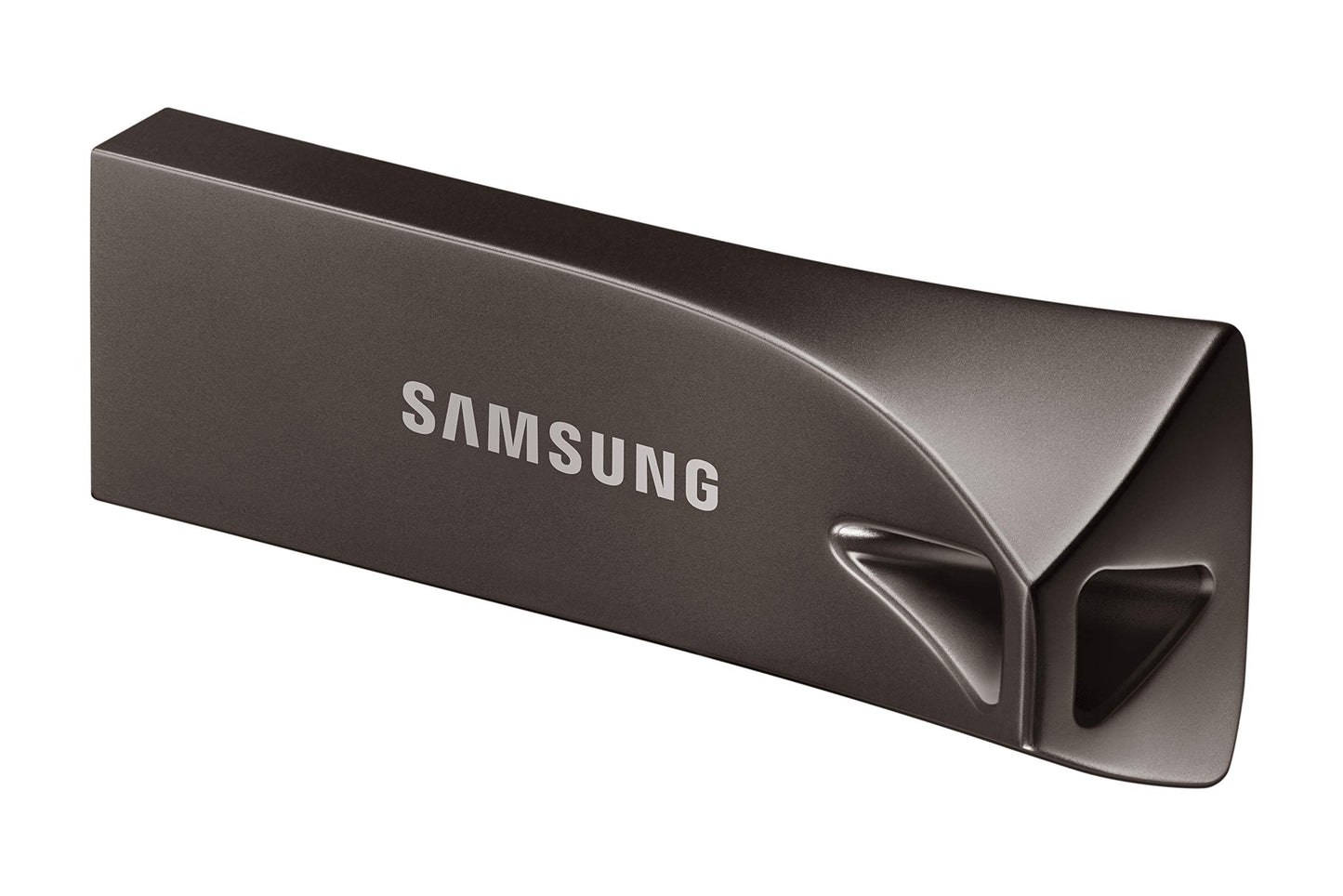 Samsung BAR Plus USB Flash Drive Type-A, 64GB, 200MB/s Read, 30MB/s Write, Durable USB 3.1 Memory Stick with Key Ring, Titan Gray, MUF-64BE4/APC