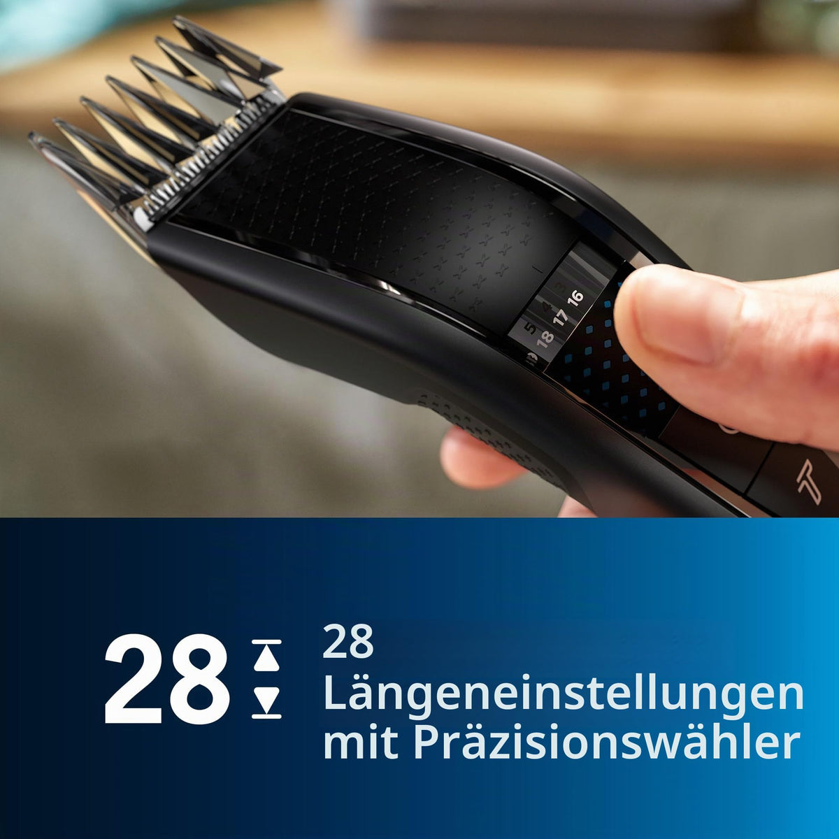 Philips Hair Clipper Series 7000 Haarschneider mit Trim-n-Flow-Technologie (Modell HC7650/15)