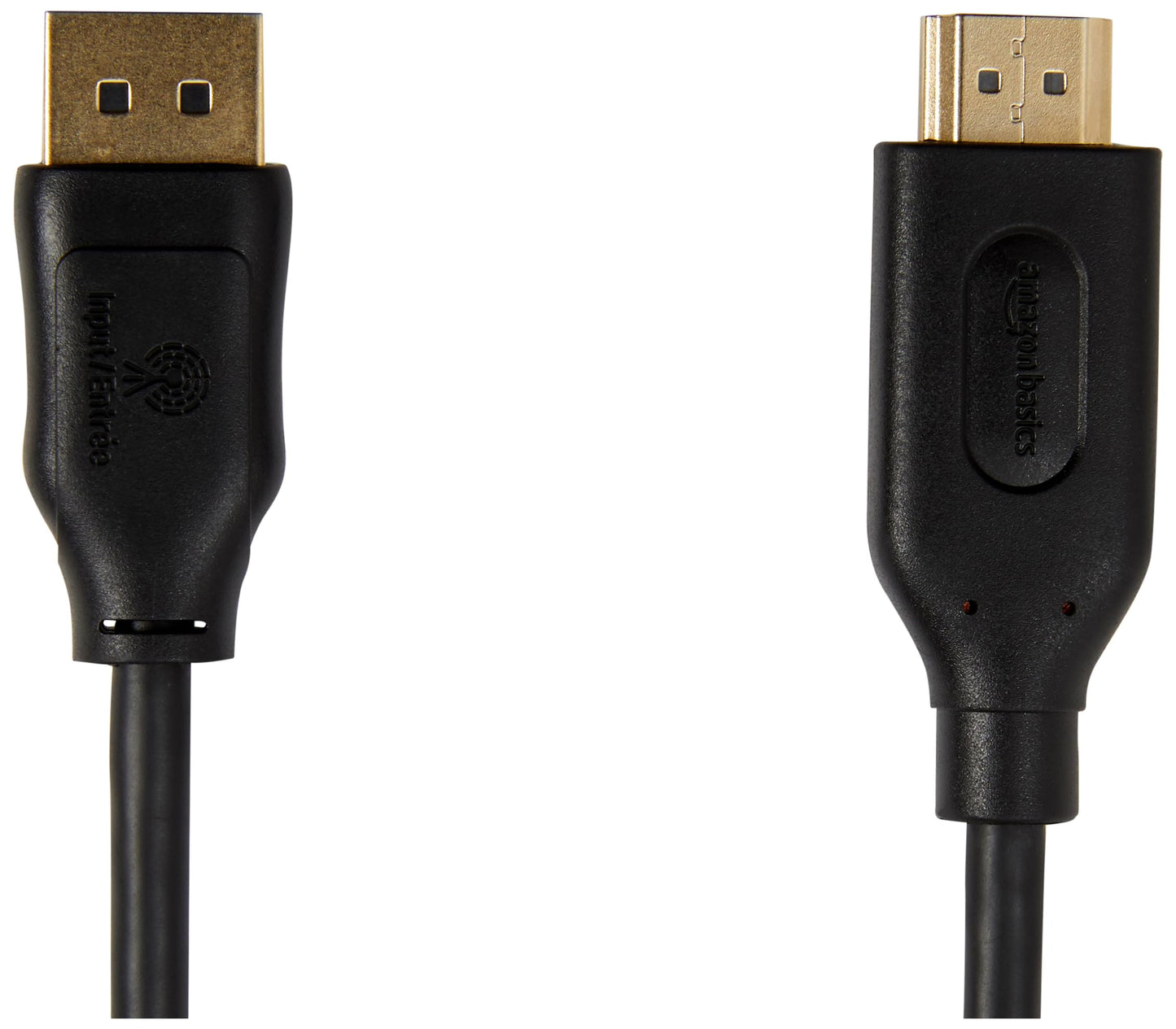 Amazon Basics DisplayPort to HDMI Cable, 5-pack, 3.04 m (10 ft), Black - DPH12M-10FT-5P
