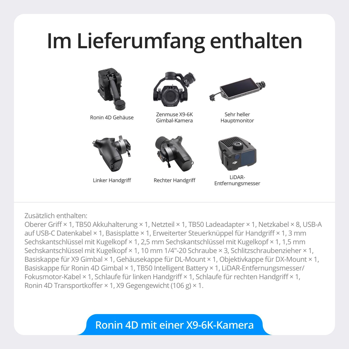 DJI Ronin 4D 4-Axis 6K Cinema Camera Combo Kit - CP.RN.00000176.01
