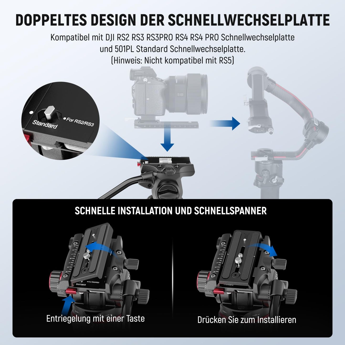 NEEWER 78" Carbon Fiber Video Camera Tripod, Damping Adjustable Fluid Head One Step Quick Release with QR Plate and Handle Robust Tripod for DSLR Camera and Camcorder Max Load Capacity 10kg LL37