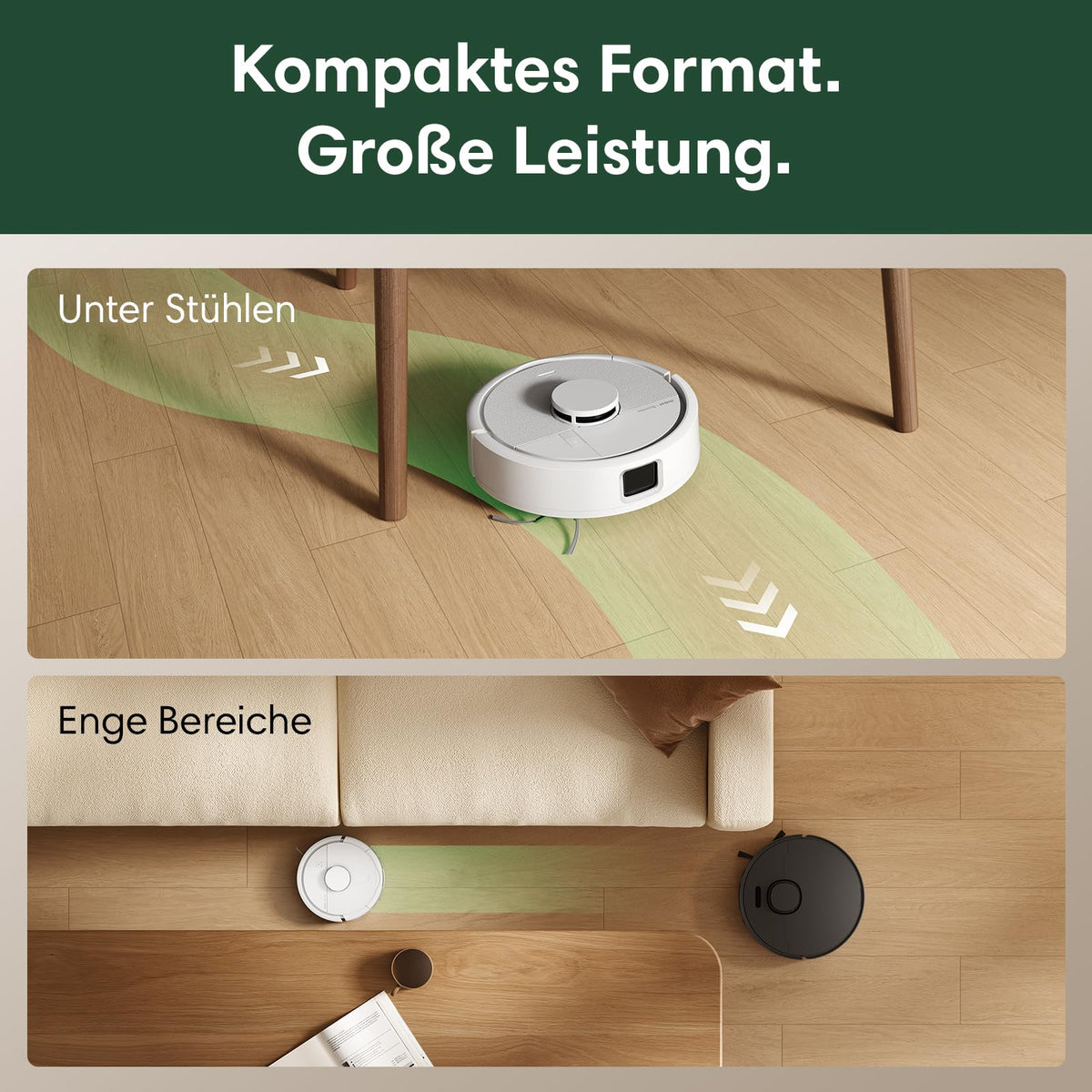 iRobot Roomba Mini Vacuum Robot with Mopping Function, AutoEmpty Base, LiDAR - F155240