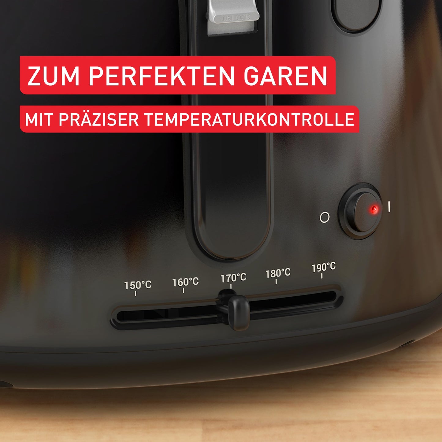 Tefal Vision Deep Fryer, 1.2kg Capacity, Extra Large Viewing Window, Precise Temperature Control, Foldable Handle, Easy Cleaning with Removable Parts, Black, FF2528E0