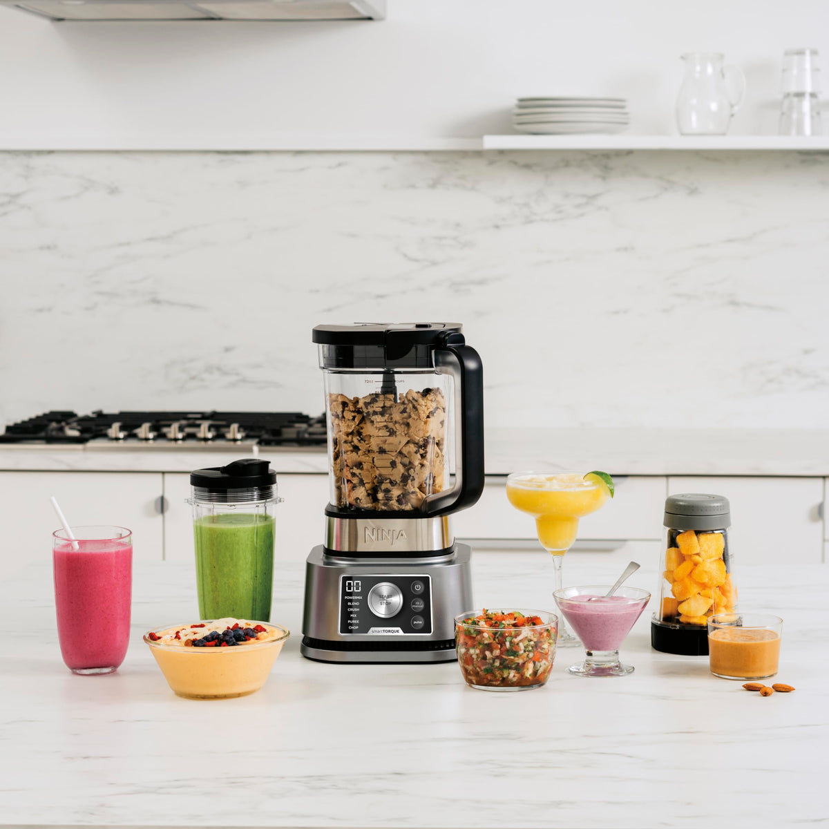 Ninja Foodi Power Nutri Mixer Smoothie Maker 3-in-1, Silver CB350EU